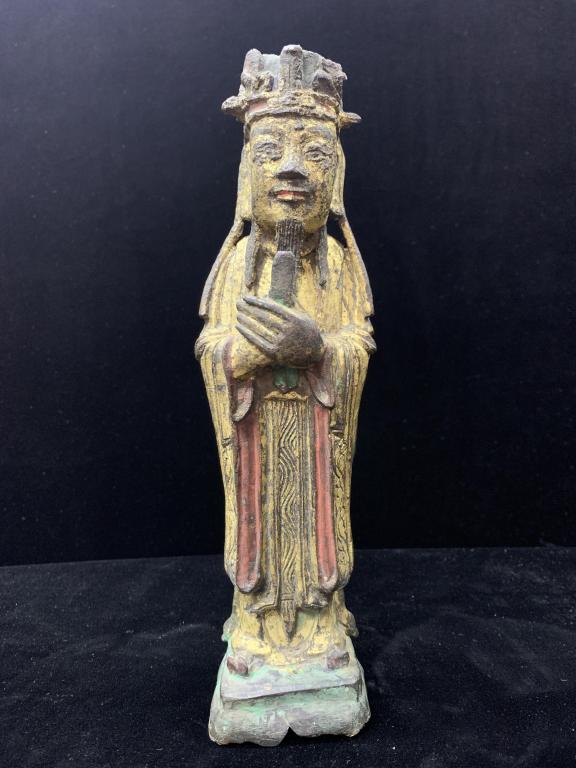Old Gilt Bronze Statue (1 of 4)