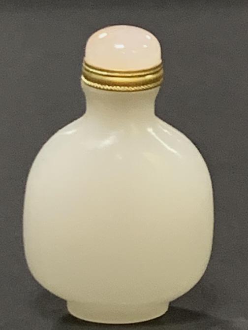 White Jade Carved Snuff Bottle (1 of 3)