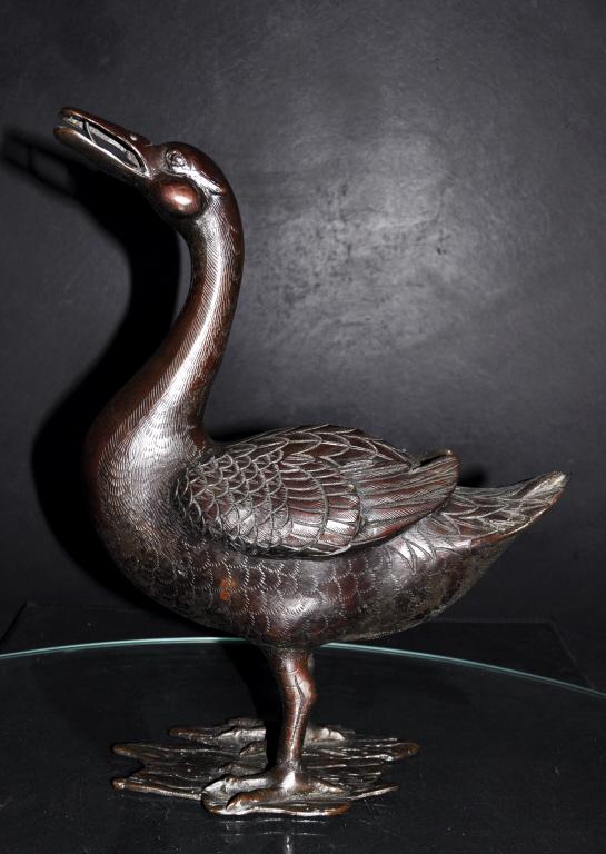 Ming Dynasty Bronze Duck Figure (1 of 1)