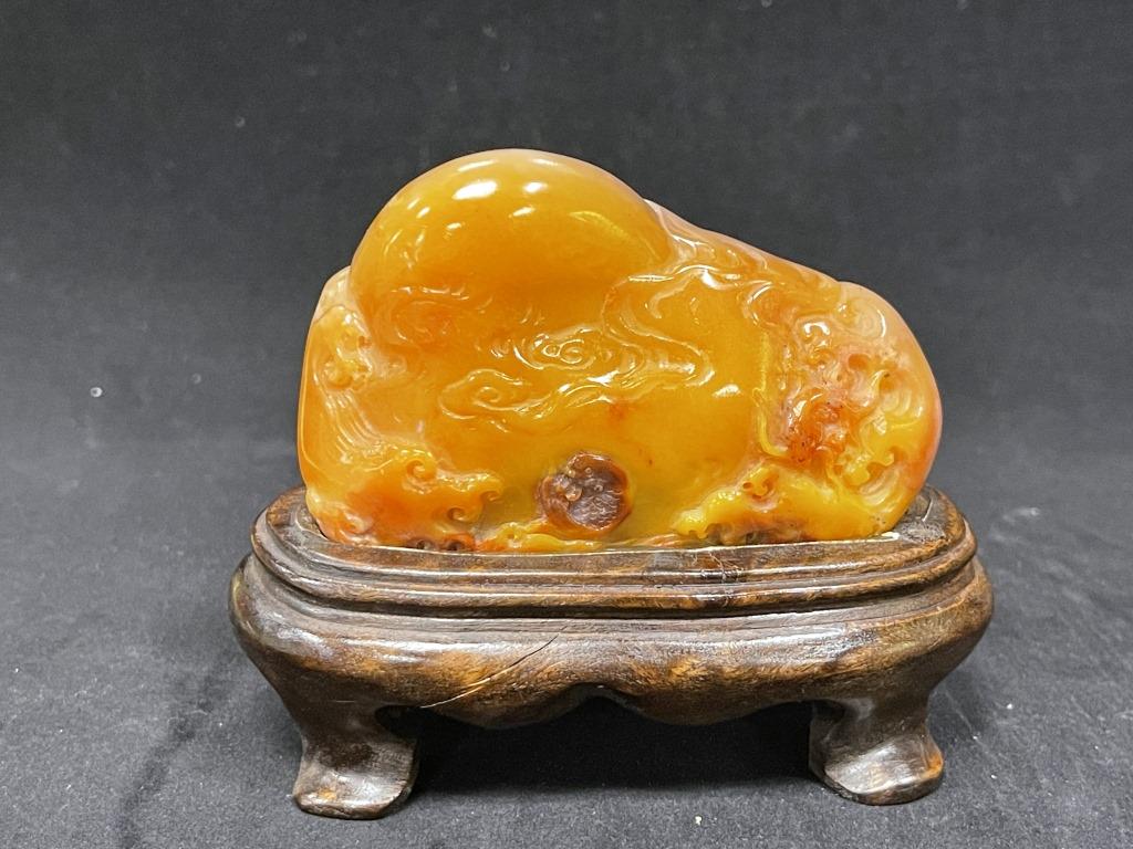 A Carved Shoushan Stone Ornament (1 of 4)