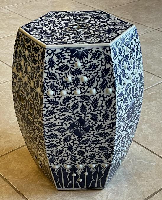 A Chinese18c Porcelain Garden Stool: A Chinese 18c Porcelain Garden Stool
