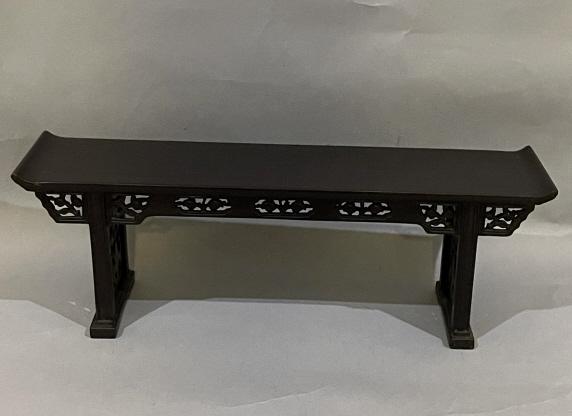 Carved Wood Round Stand (1 of 4)