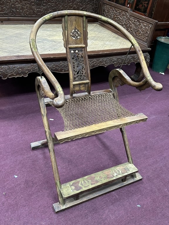 Antique Chinese Rosewood Chair (1 of 3)