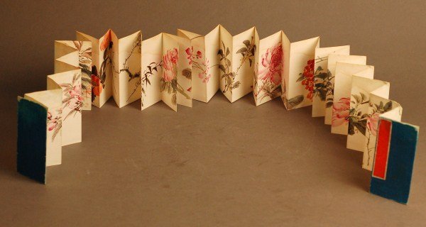 Chinese Powder Painting --Flowers: An old Chinese powder painting with all kinds of flowers. signed by artist with the seal. Size: 4.25" X 2.1". Starting Bid: 150
