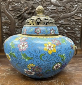 Antique Chinese Cloisonné jar