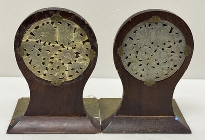 hard wood with jade book stand