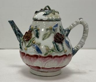 pestal porcelain teapot