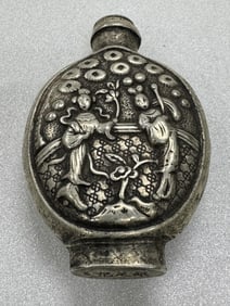 silver snuff bottle