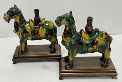 porcelain horse pair
