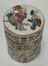 pastel porcelain box set