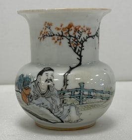 pastel porcelain vase