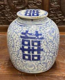 Chinese Blue and White Porcelain Jar