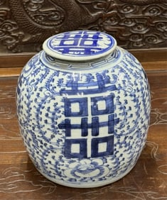 Chinese Blue and White Porcelain Jar