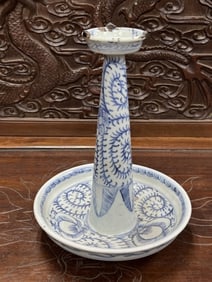 Chinese Porcelain Blue and White CandleHolder