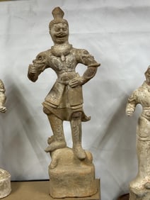 Han Dynasty Pottery Warrior Statue