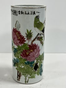 Pair of Antique Porcelain Vase Lamps