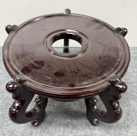 Natural Rosewood Hand Carved Exquisite Round Base
