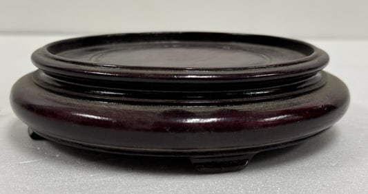 Natural Rosewood Hand Carved Exquisite Round Base