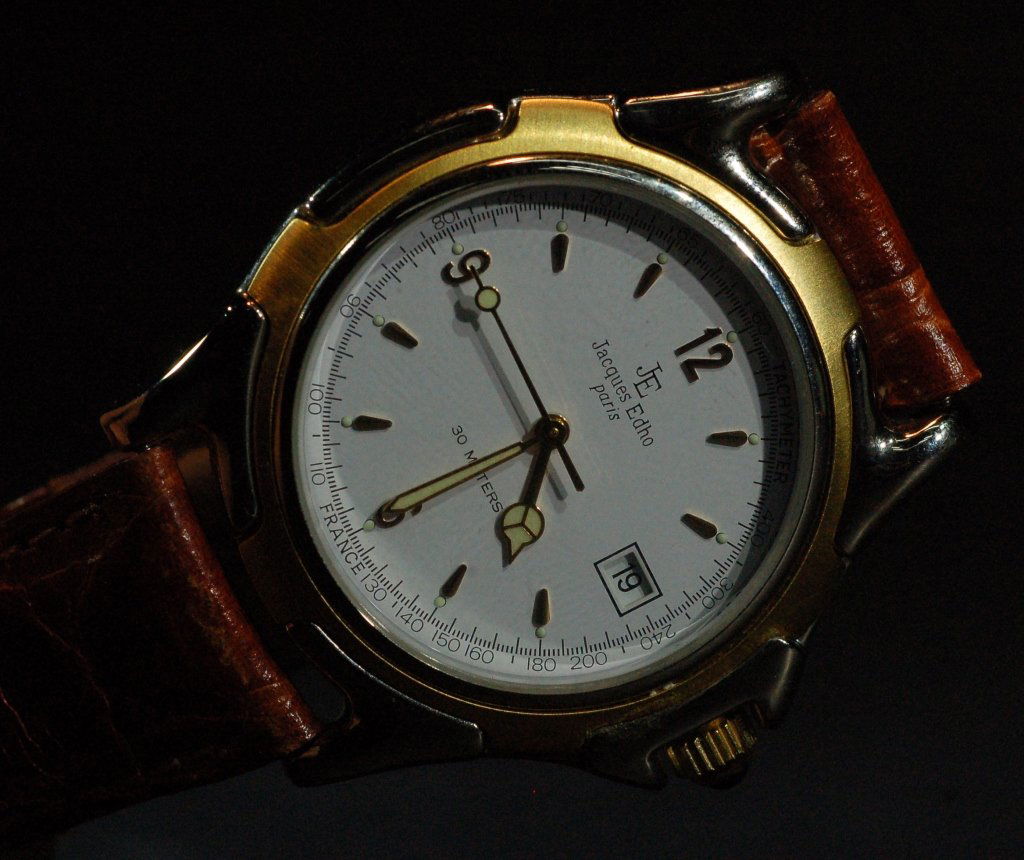 Jacques edho 18k store gold plated watch