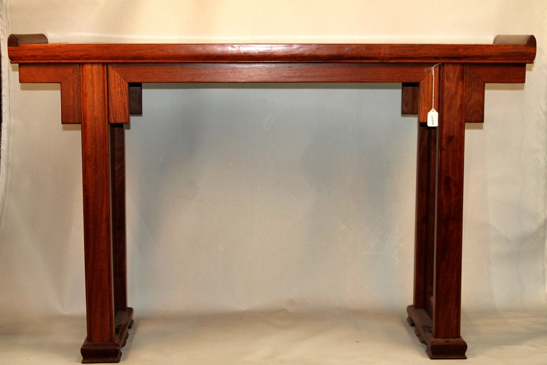 Chinese Rosewood Altar Table: 52" W x 32" H Starting Bid: 250