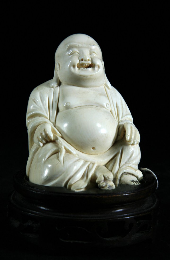 Highly Detailed Carved Old Ivory Buddha Statue Dec 10, 2013 Houston