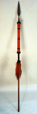 Antique African Spear: Size:L:67" Starting Bid: 50
