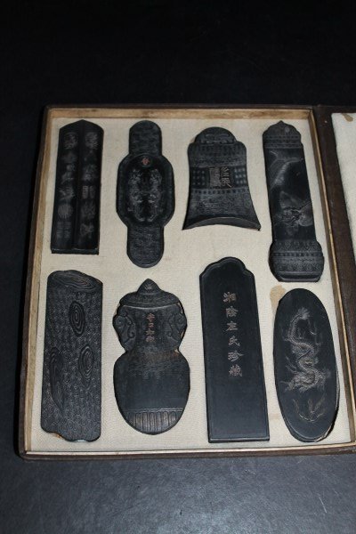 Set of 8 Inkstones: Set of 8 Inkstones Size : 6" on longest ink stone.