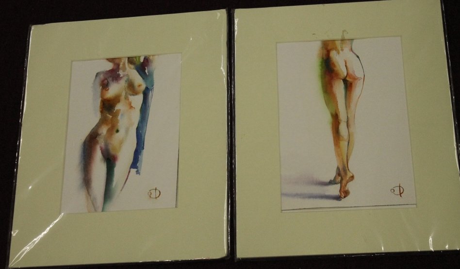Pair of OLGA DVORTECEVAIA : Watercolors (1 of 4)