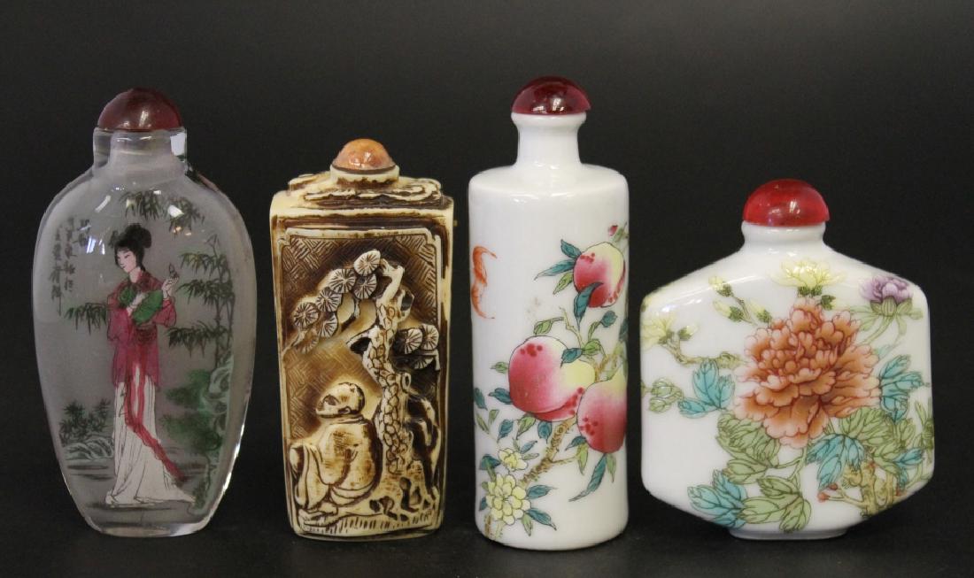 Lot of 4 Chinese Snuff Bottles (1 of 2)