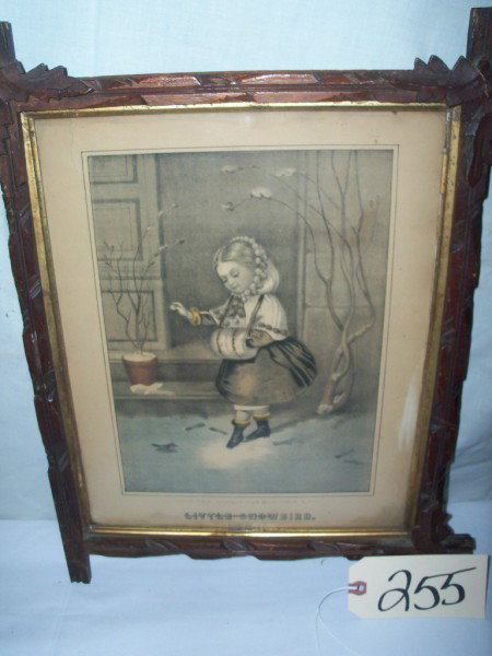 Little Snow Bird Haskell & Allen, framed 13"x16": Little Snow Bird Haskell & Allen, framed 13"x16"