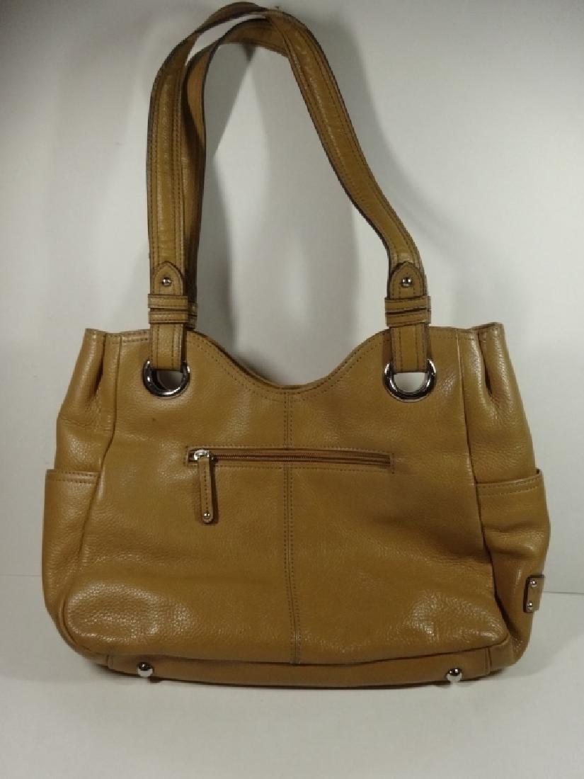 TIGNANELLO LEATHER HANDBAG, TAN LEATHER, APPROX 9" X (1 of 7)