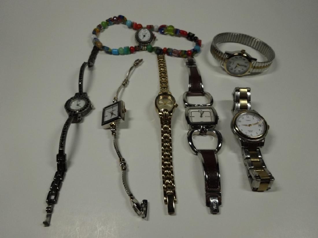 7 PC WOMEN'S WATCHES, INCLUDES NARMI, TIMEX, FOSSIL,: 7 PC WOMEN'S WATCHES, INCLUDES NARMI, TIMEX, FOSSIL, ARMITRON & MORE, SKU5229.12