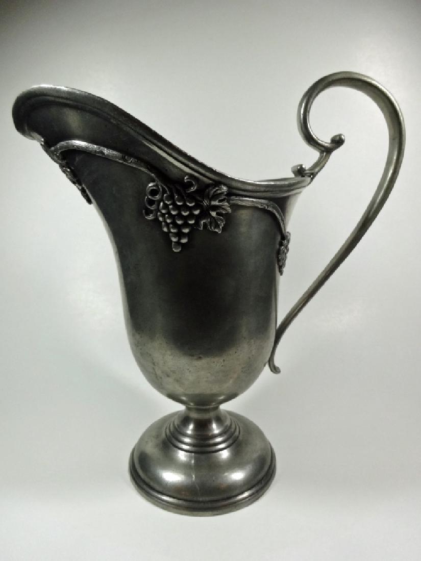 PEWTER WATER PITCHER, MARKED LE MAISON DE L'ETAIN ETAIN (1 of 6)
