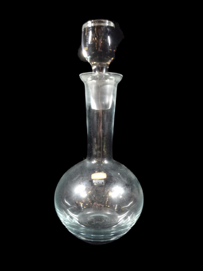SVEND JENSEN KROSNO CRYSTAL DECANTER, DANISH MODERN