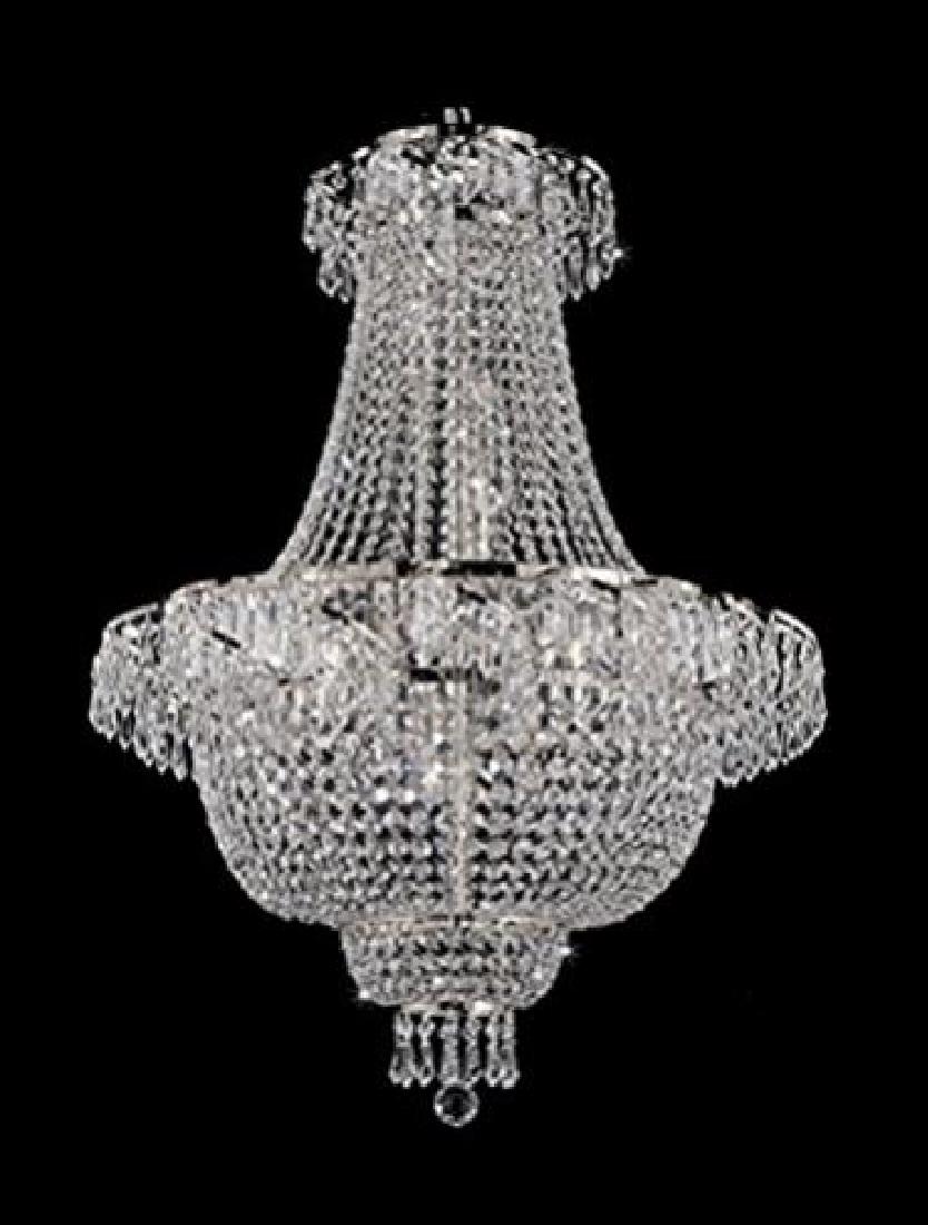 LARGE FRENCH EMPIRE STYLE CRYSTAL CHANDELIER, FREE (1 of 1)