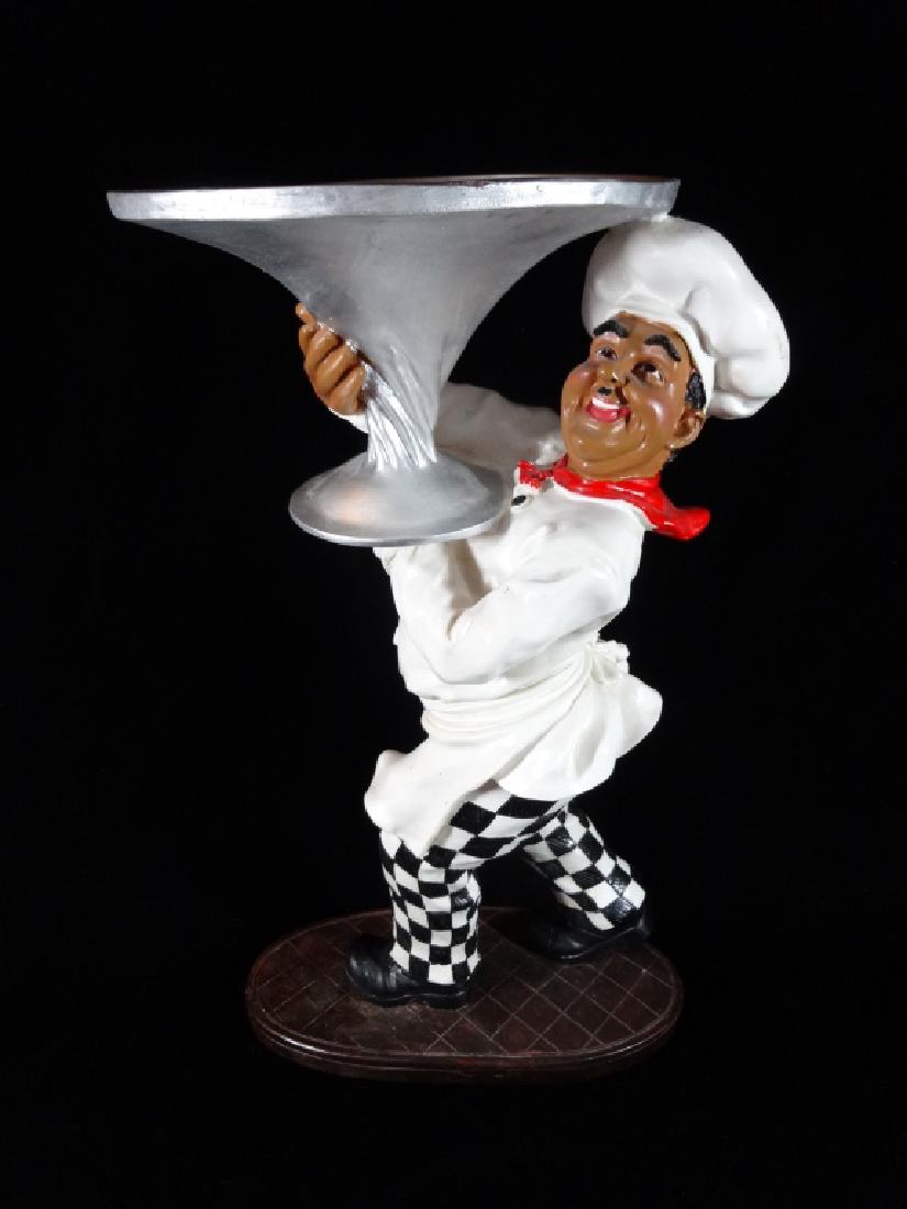 BAKER FIGURAL CARD HOLDER, PAINTED COMPOSITE, 16"H X (1 of 4)