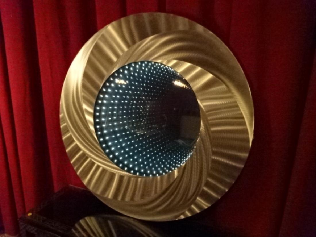 NOVA VORTEX INFINITY WALL MIRROR, BRUSHED ALUMINUM (1 of 4)