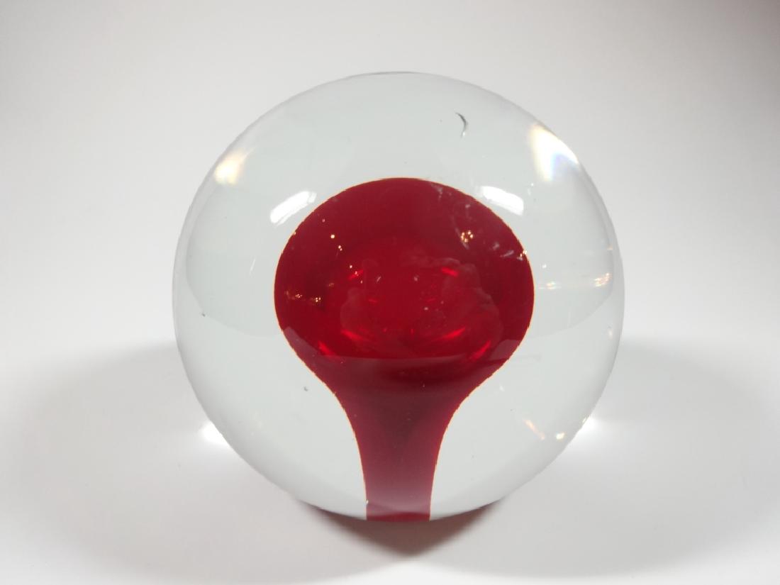 BARBINI MURANO FOR OGGETTI SIGNED GLASS PAPERWEIGHT, (1 of 9)