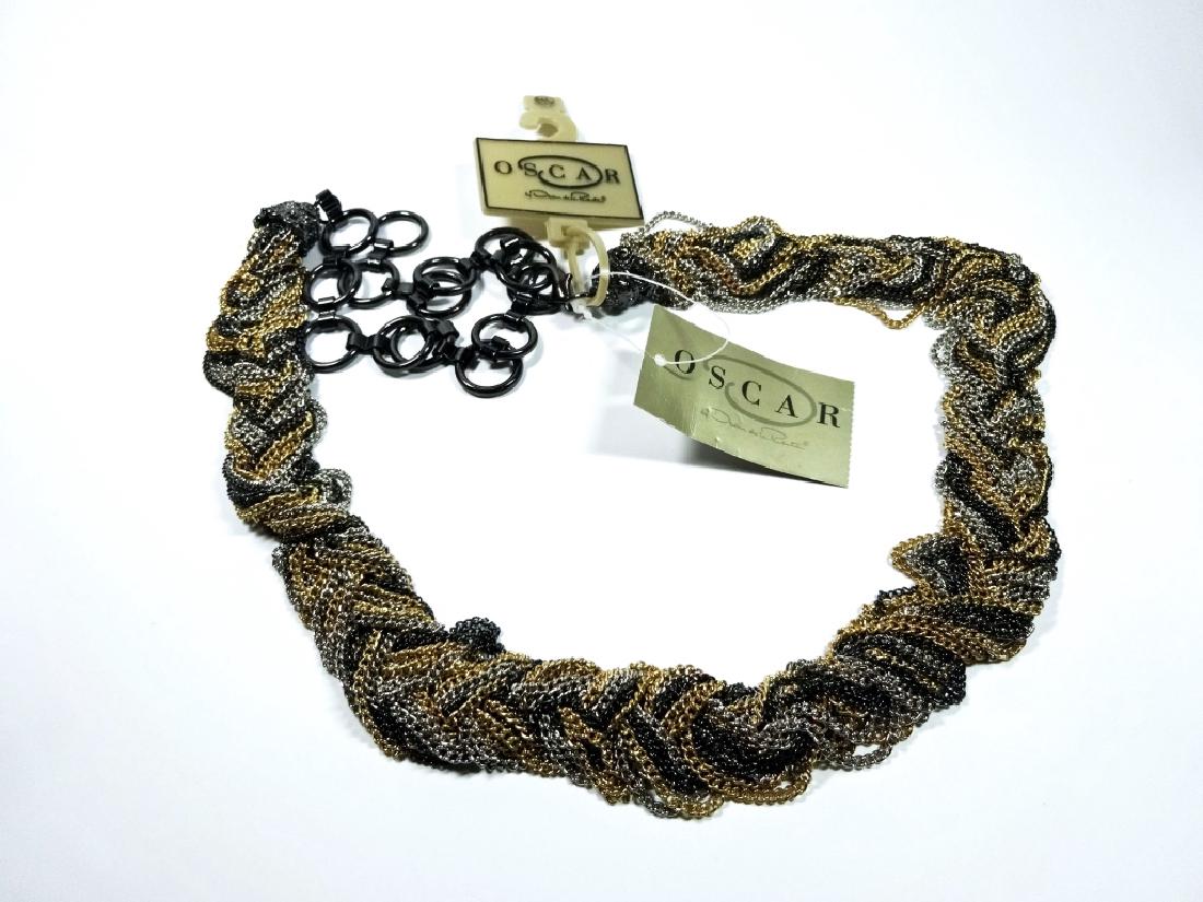 OSCAR DE LA RENTA MULTI CHAIN BELT, BRAIDED GOLD, (1 of 6)