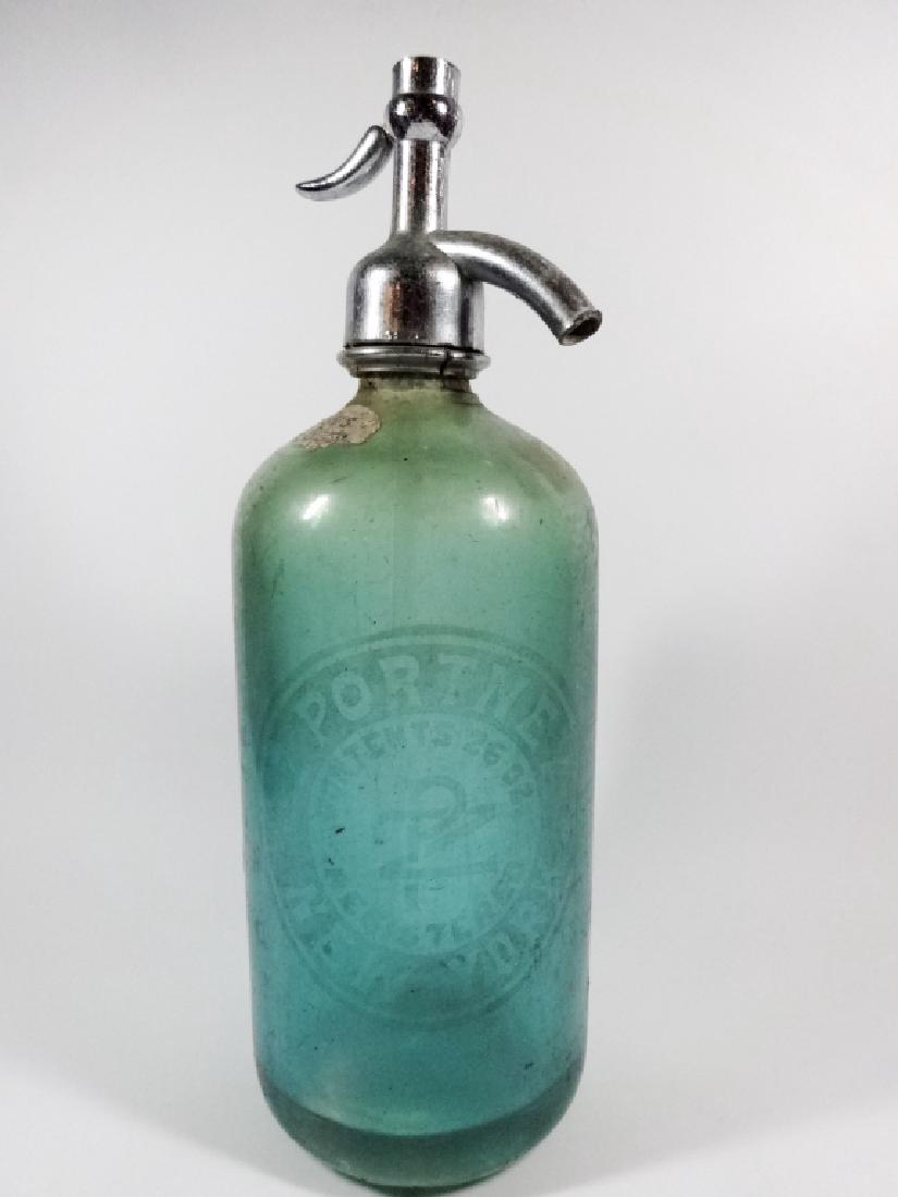 VINTAGE SELTZER BOTTLE, MARKED Z PORTNEY NEW YORK, WITH (1 of 7)
