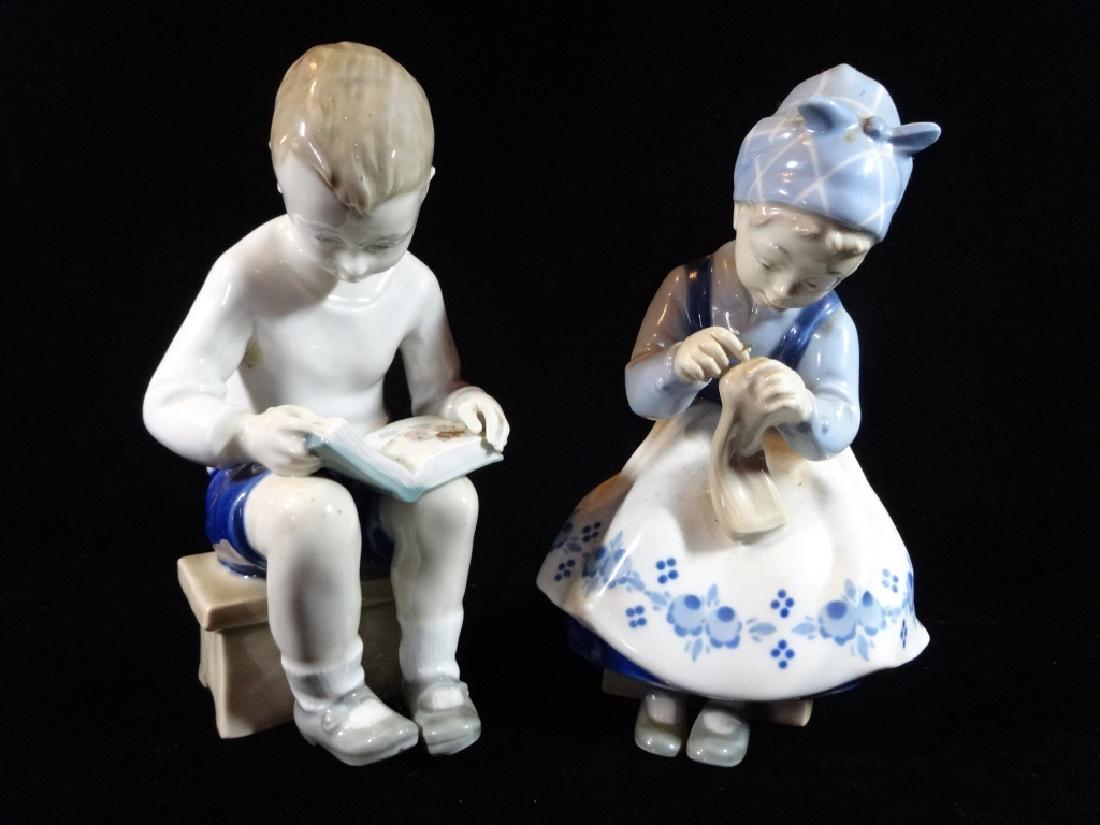 2 CARL SHEIDIG GERMAN PORCELAIN FIGURES, BOY AND GIRL, (1 of 5)