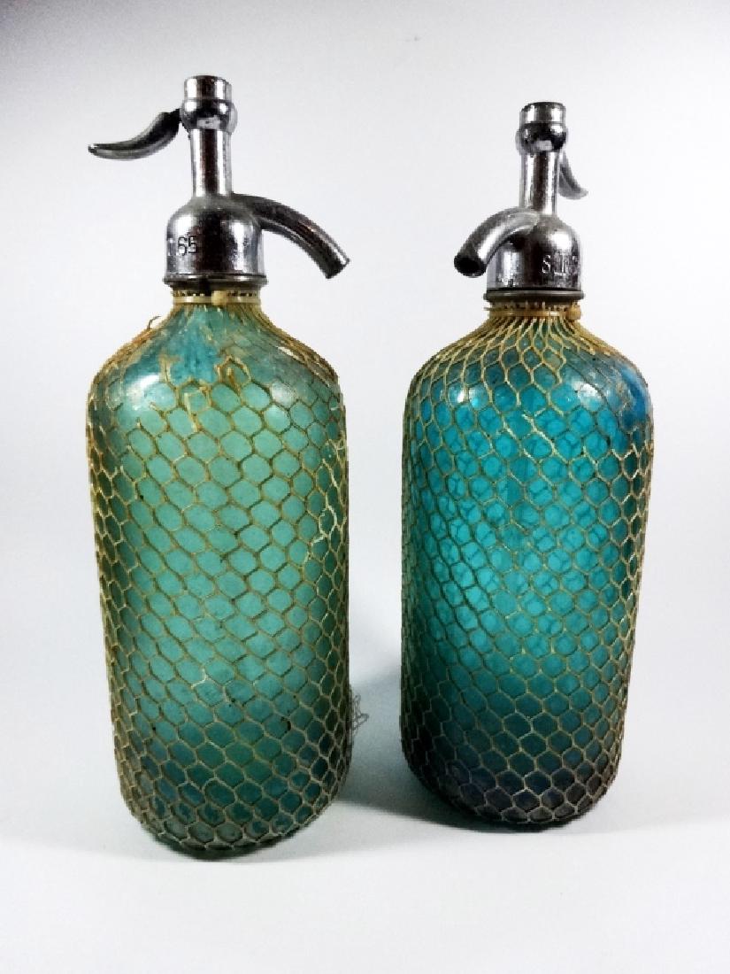 2 VINTAGE SELTZER BOTTLES, ONE MARKED GOLDBERG CO & ONE (1 of 9)