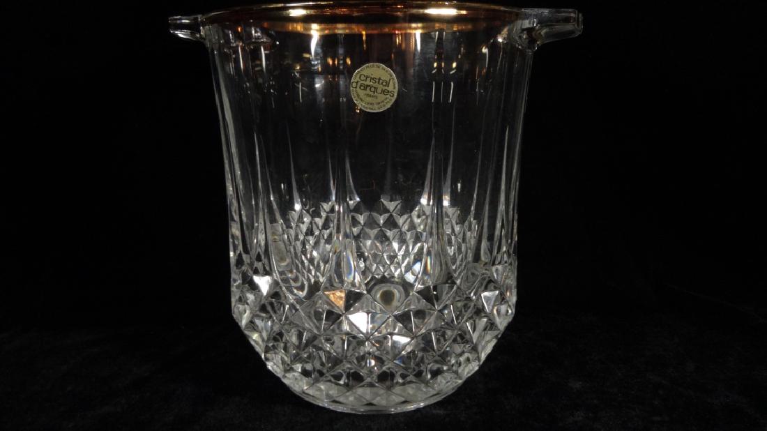 CRISTAL D'ARQUES FRANCE CRYSTAL ICE BUCKET, 24% LEAD (1 of 4)