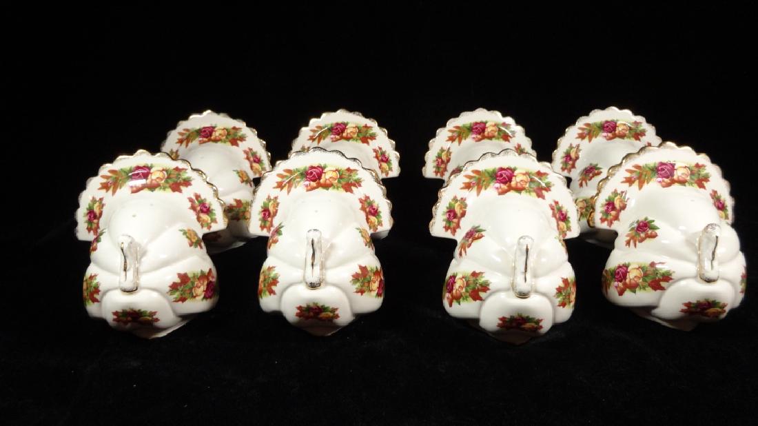 8 PC ROYAL ALBERT PORCELAIN TURKEY SALT & PEPPER (1 of 8)