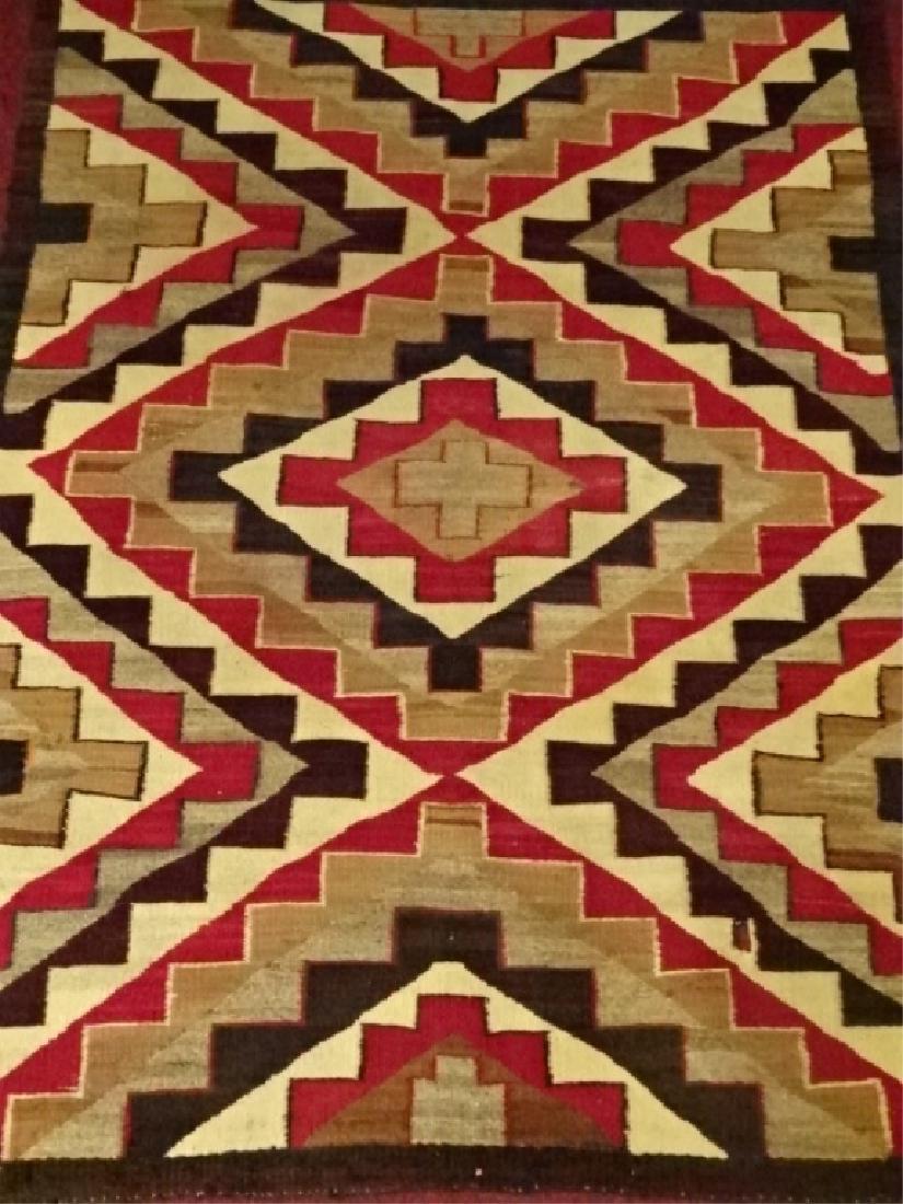 AFRICAN WOOL RUG, GEOMETRIC PATTERN, VERY GOOD VINTAGE (1 of 5)