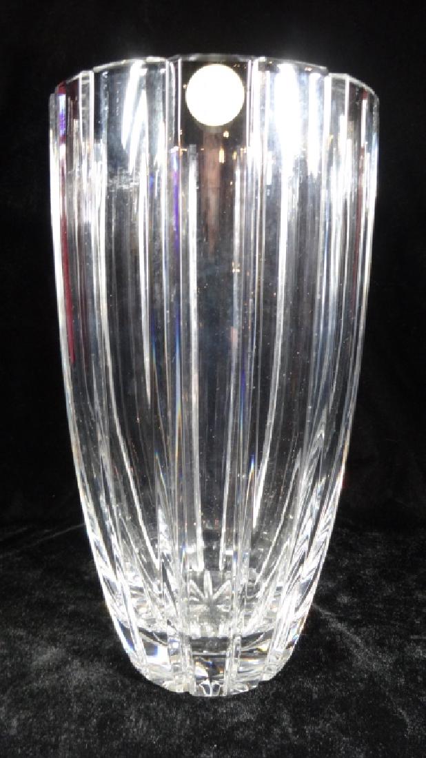 HAND CUT 24% LEAD CRYSTAL VASE, MADE IN CZECH REPUBLIC, (1 of 4)