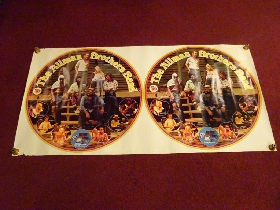 1970's ORIGINAL ALLMAN BROTHERS ADVERTISING POSTER FOR (1 of 5)