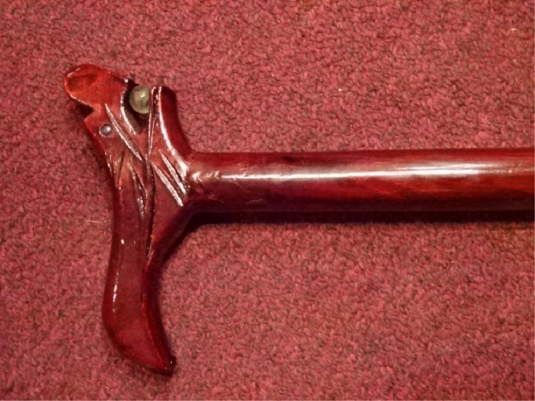 WOOD BIRD HANDLE CANE / WALKING STICK, VERY GOOD (1 of 3)