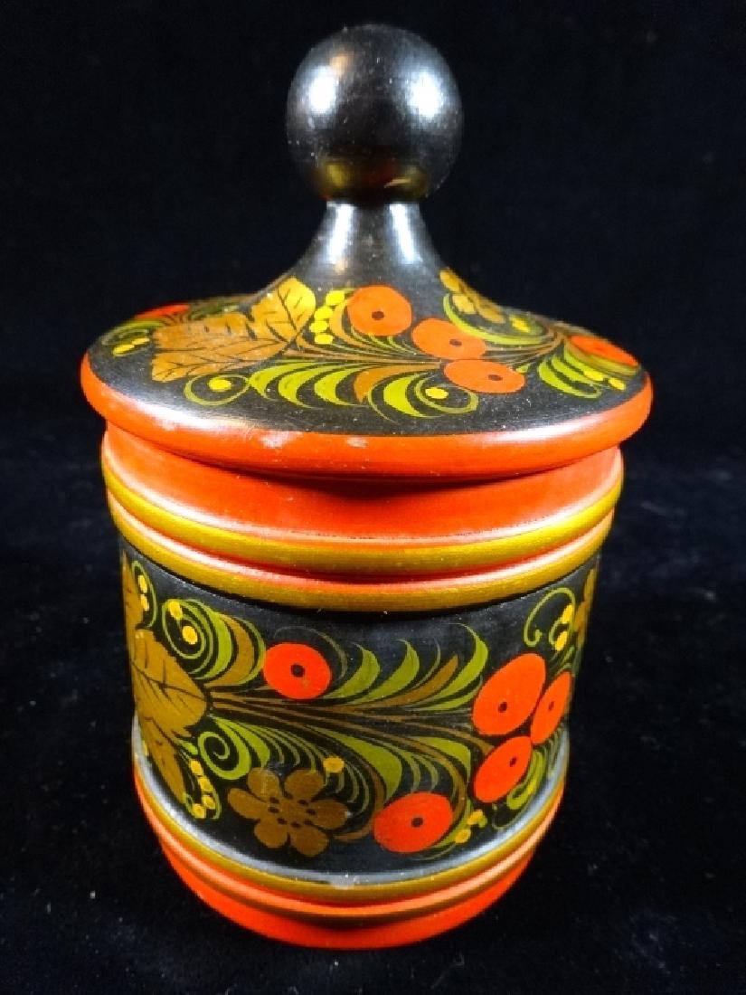 SOVIET RUSSIAN VINTAGE CERAMIC URN WITH LID, LABELED: SOVIET RUSSIAN VINTAGE CERAMIC URN WITH LID, LABELED MADE IN USSR, VERY GOOD CONDITION, 5" X 3", SKU300.57