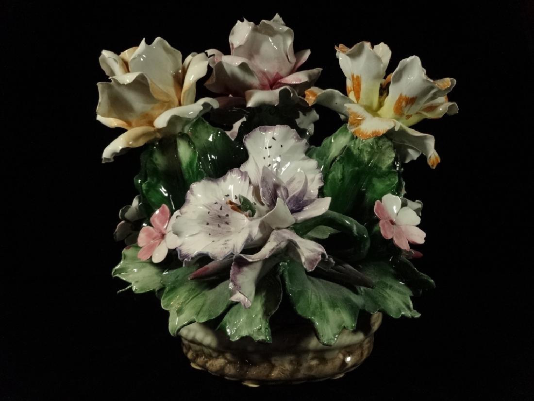 LARGE CAPODIMONTE PORCELAIN FLORAL BOUQUET, IN VERY (1 of 8)